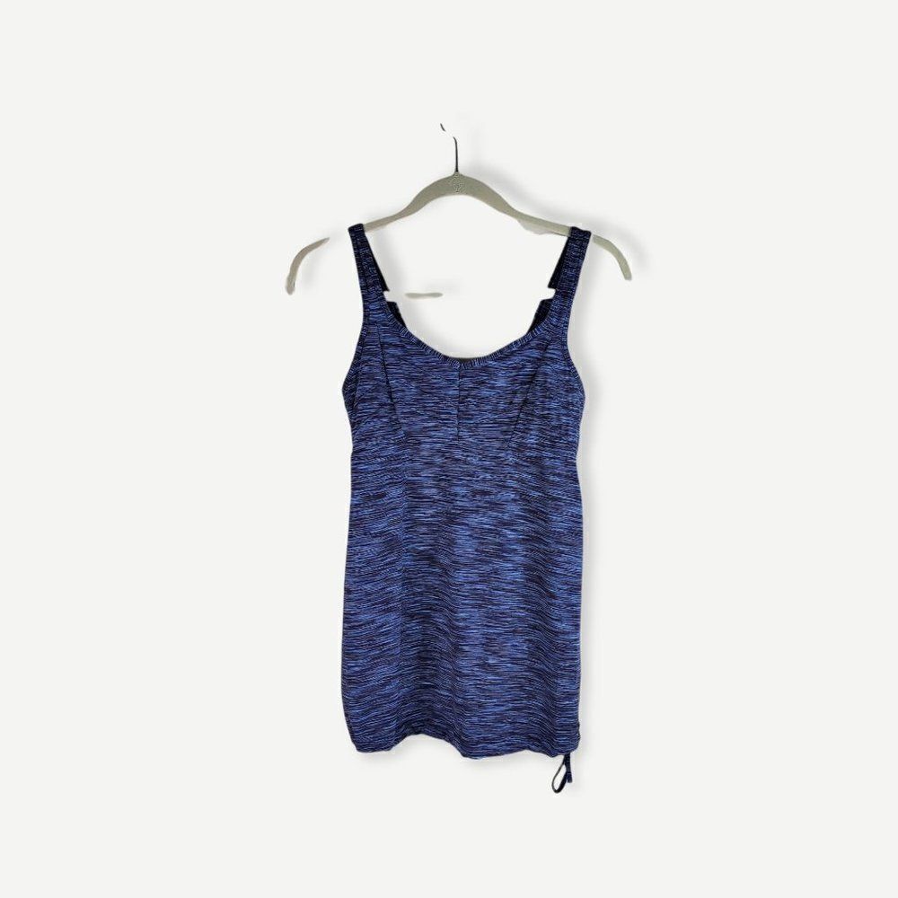 Lucy Tank Top Blue Size Small Ties At Hem Stretchy